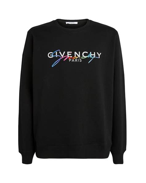 givenchy rainbow crewneck|Givenchy crest sweatshirt.